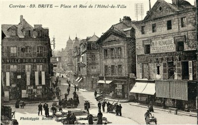 89. BRIVE - Place et Rue de l'Hôtel-de-Ville