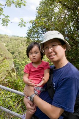 Daddy and Mei Mei near Akaka Falls