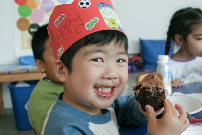 Birthday Cupcake at School