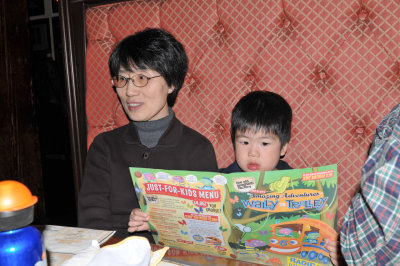 Reading Menu with Grandma