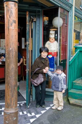 With Grandma Near Pioneer Square