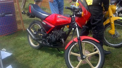 Timmy loves these little 80cc Kawi