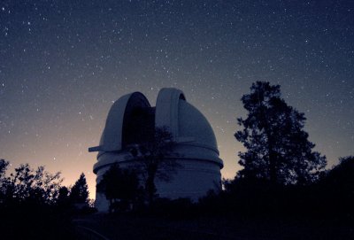 Hale telescope in use