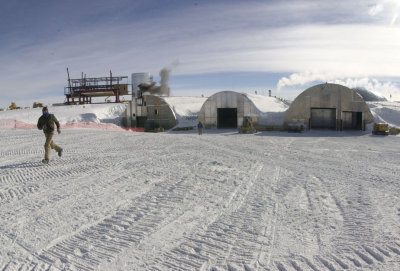 South Pole garage