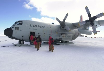 C-130, bound for Amundsen Scott South Pole Station