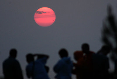 Venus transit, sunrise