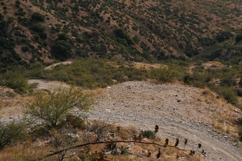 Several views of the Road Going Up Switchbacks