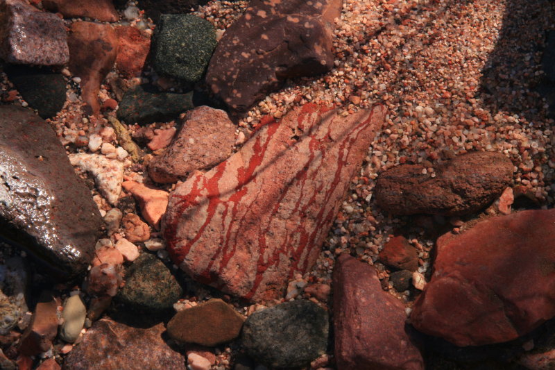 Pretty rock in Lewis and Pranty Creek