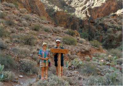 Shirley and David on Clear Creek Trail