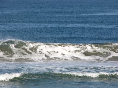 Waves off beach along hwy 101