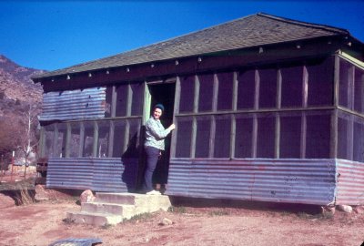 Shirley at Cline Cabin in 1973