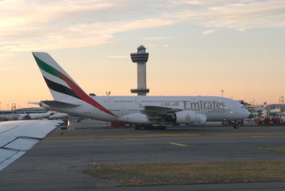 A-380 of Emirates @ JFK airport