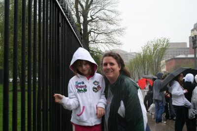 mom and emily front whitehouse.JPG