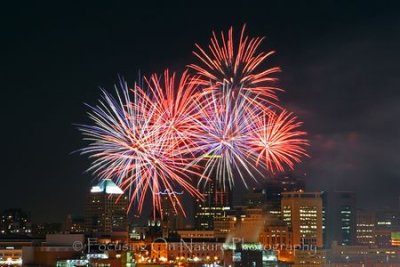 Fireworks over St Paul