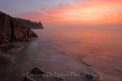 Split Rock Lighthouse sunrise