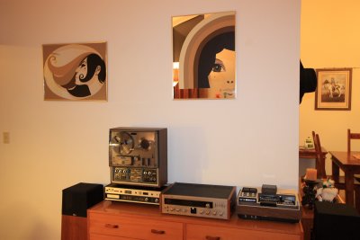 living room and dining room wall