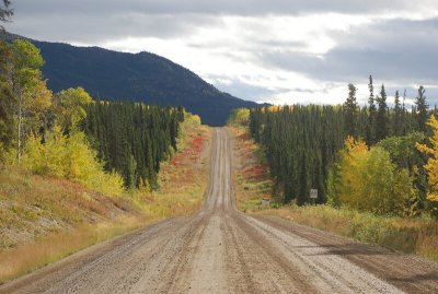 40 miles of the Atlin Road are unpaved