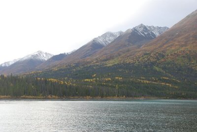 Kathleen Lake is about 20 miles south of Haines Junction