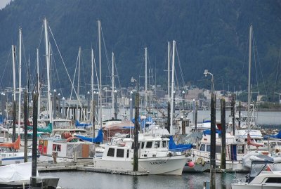 Douglas Harbor with Juneau in the background
