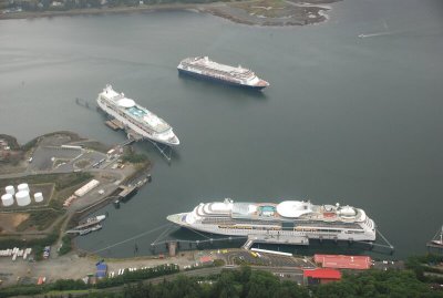 Cruise ships in Gastineau Channel, Juneau