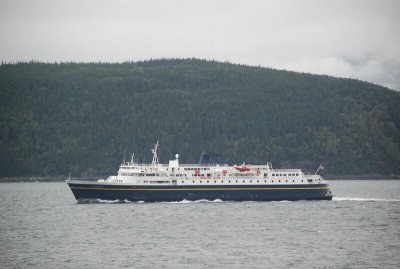 A passing ferry in Lynn Canal