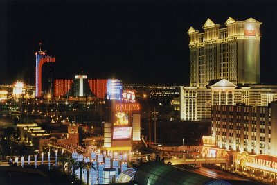 Caesar's Palace with the Rio in the background