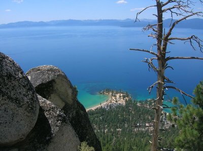 View of Lake Tahoe from Flume Trail