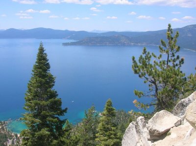 View of Lake Tahoe from Flume Trail