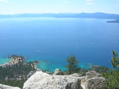View of Lake Tahoe from Flume Trail