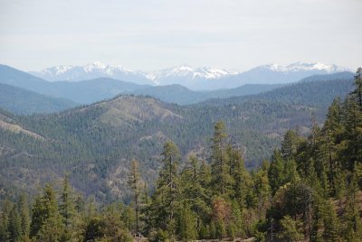 Trinity Alps as viewed from Hwy 36