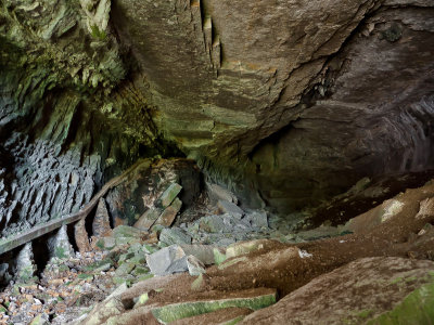 Dentro de la cueva
