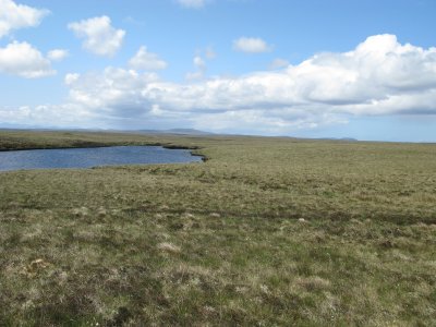 Loch Domhain with hills behind