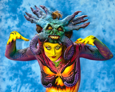 2009 World Bodypainting Contest General Photos from Each Day