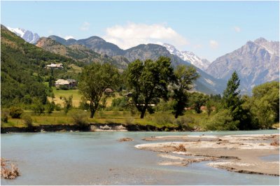 Uitzicht vanaf camping les iscles