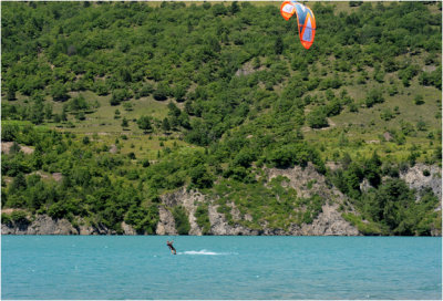 Lac de Serre Poncon - Kite surfing