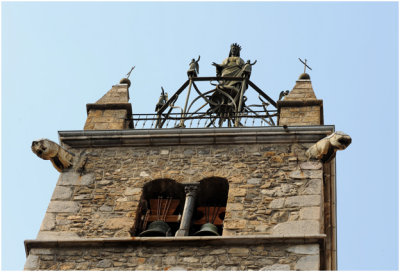 Barcelonnette - le clocher de l'Eglise de St. Pierre