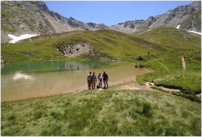 Lac de Clauzis - met Ilse en Aron, Rietje en Piet