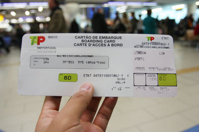 TP333 boarding pass