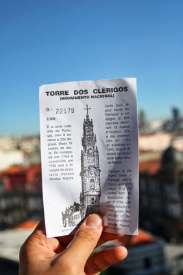 Torre dos Clrigos ticket