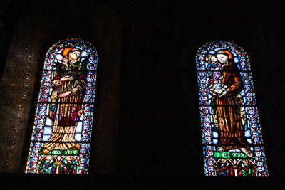 Stained glass inside S Catedral