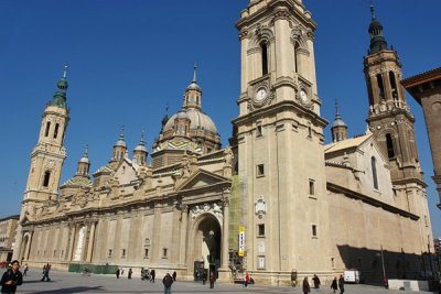 Basilica de Pilar, La Seo and Caesaraugustus Museums. 25 Feb 2009.