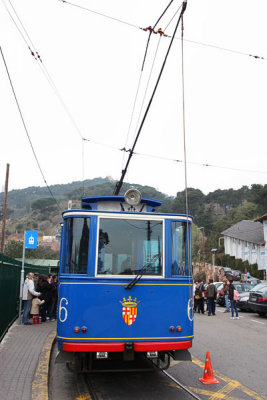 Tram up Tibidabo