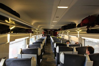 TGV 9804 from Narbonne to Toulouse, first class carriage 3