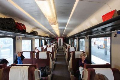 SBB Inter-city first class carriage interior