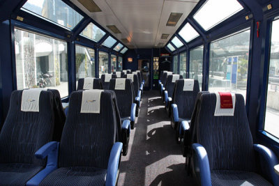 Golden Pass Panoramic train carriage interior