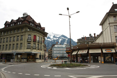 The only roundabout in Interlaken
