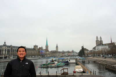 View of Peter Kirch, Fraumünster and Grossmünster