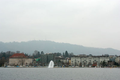 View from ferry along Lake Zurich
