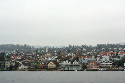 View from ferry along Lake Zurich
