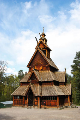 Stave church in Norsk Folkemuseum